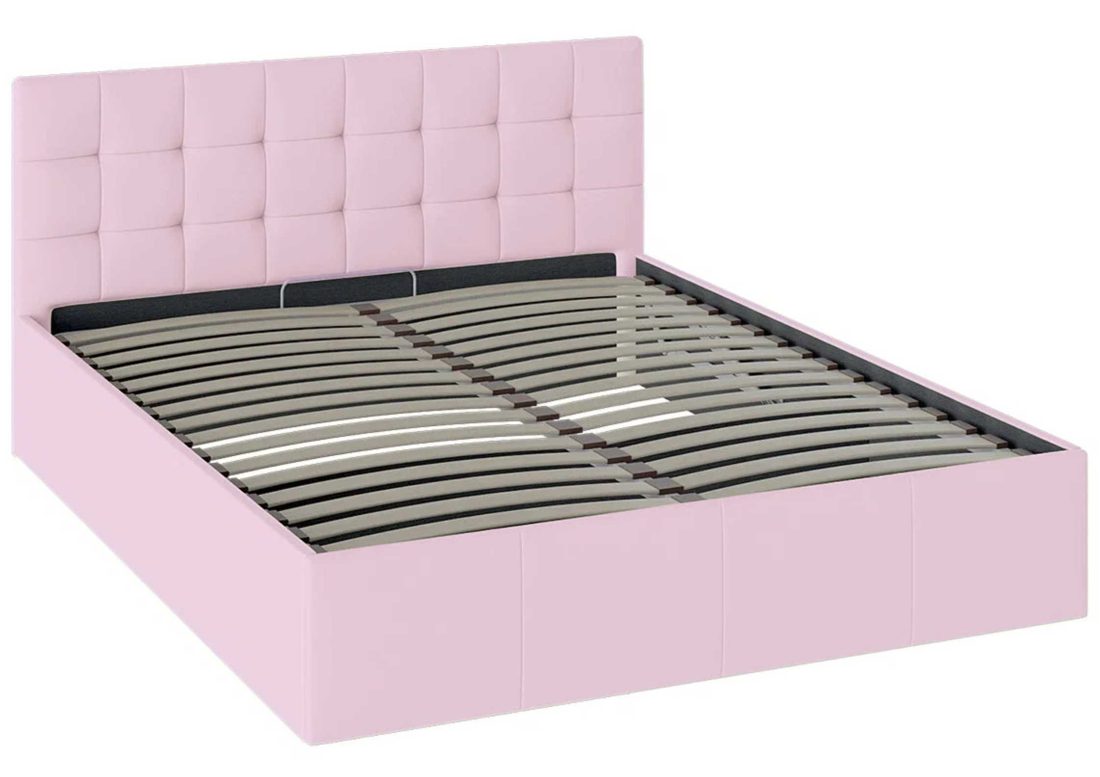 Różowe łóżko 180x200cm